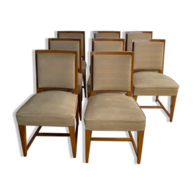 8 chaises néoclassiques - merisier