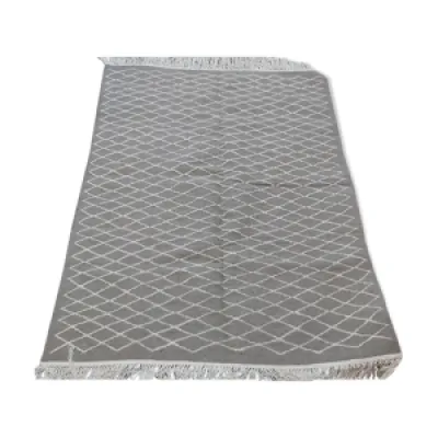 tapis berbère gris et - 200x150cm