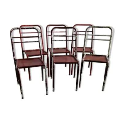 lot de 6 chaises industrielles - metal