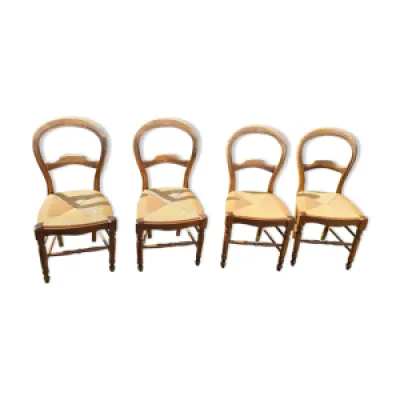 chaises paille Louis - philippe