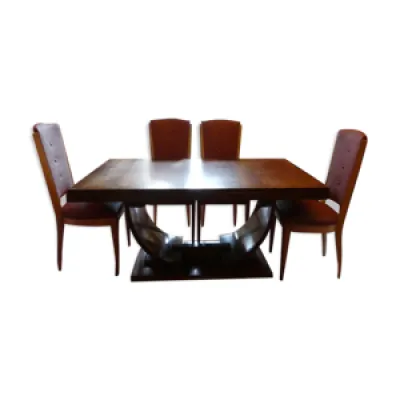 Table et chaises art - bois