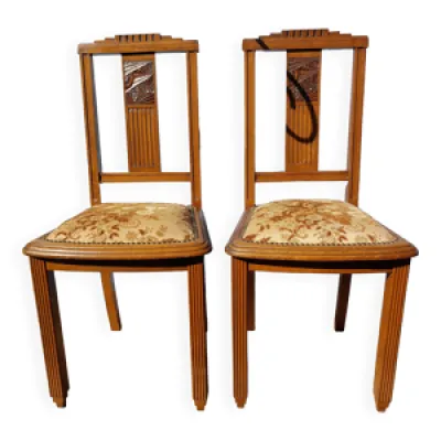 duo de chaises art déco