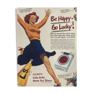 Publicité Lucky Strike - 1980
