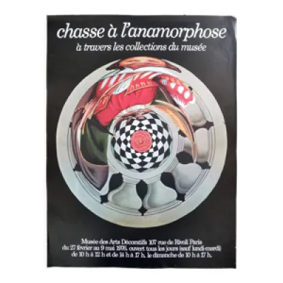 Affiche chasse à l'anamorphose - 1976