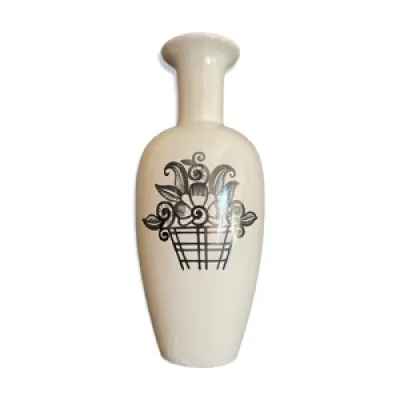 Vase Art Déco Desvres - henri delcourt