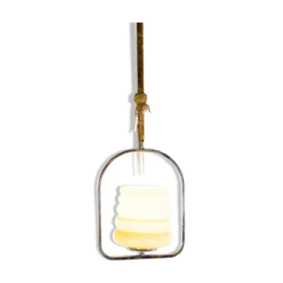 Classic art deco suspension - glass lamp