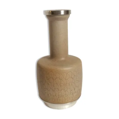 Vase en céramique et - argent