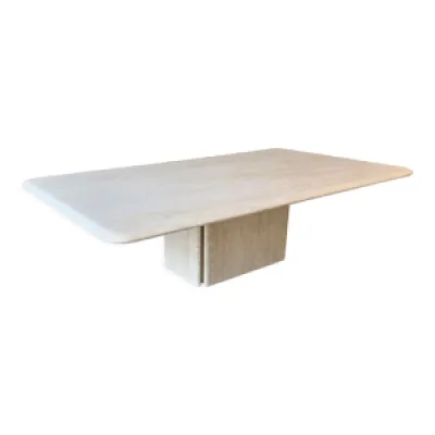Table basse rectangle en travertin