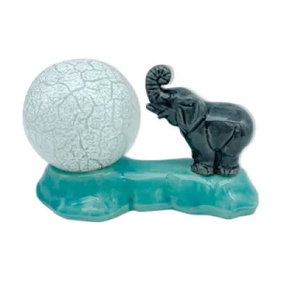 Lampe en céramique elephant