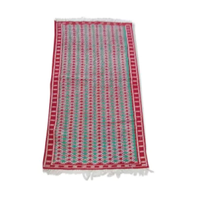 Tapis traditionnel rouge - laine