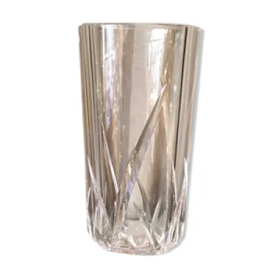 vase tube en cristal - taille