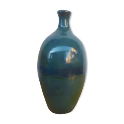 Vase en terre cuite émaillée - bleu