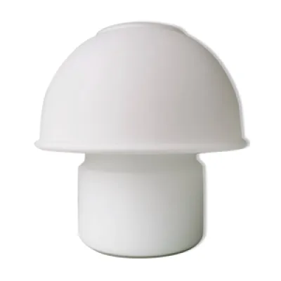 Lampe de table champignon - verre blanc