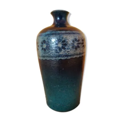 Vase ceramique Paul Quere - bleu