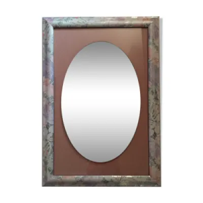 miroir ovale sur cadre - 80x55cm