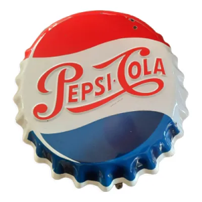 Ancienne plaque émaillée Pepsi-Cola