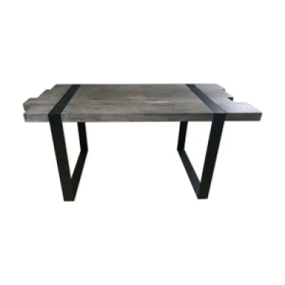 Table industrielle 160. cm chêne