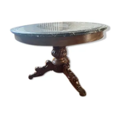 Table tambour époque - empire marbre