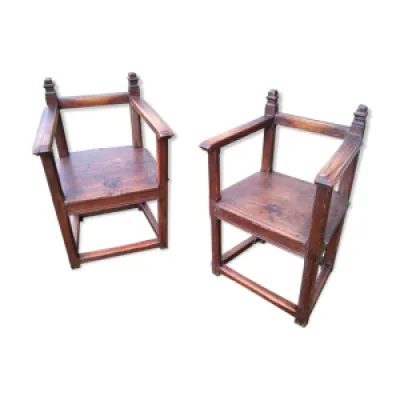 chaises à bras Renaissance - fin