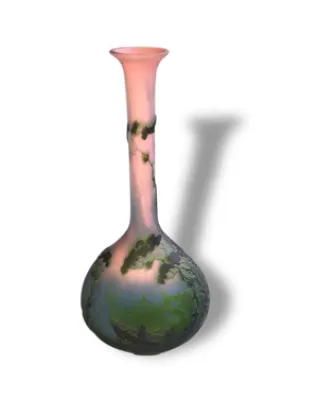 Müller Fres Luneville, - vase soliflore