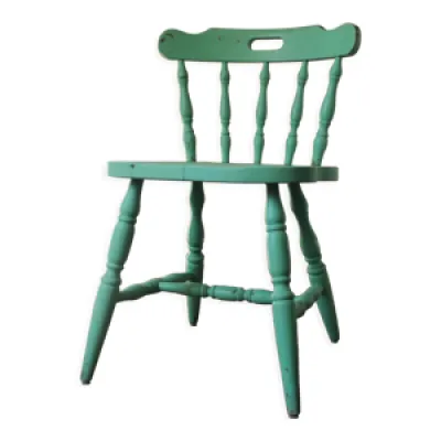 Chaise rustique style - bois verte