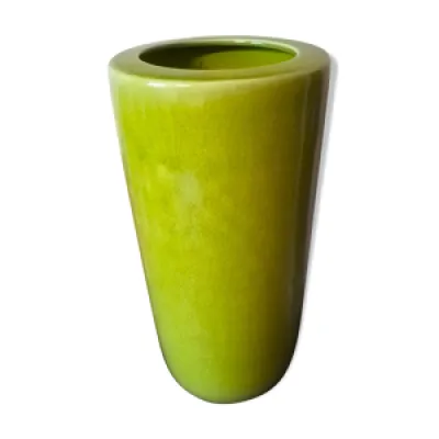 Vase en céramique émaillée - verte