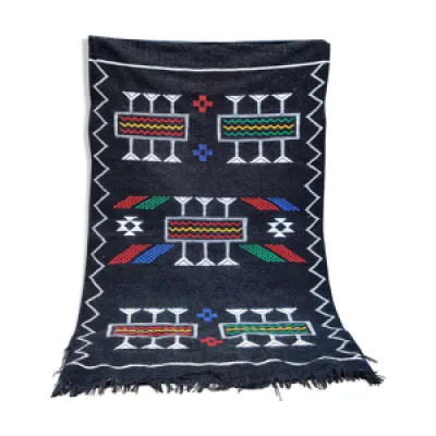 tapis berbère marocain - noir