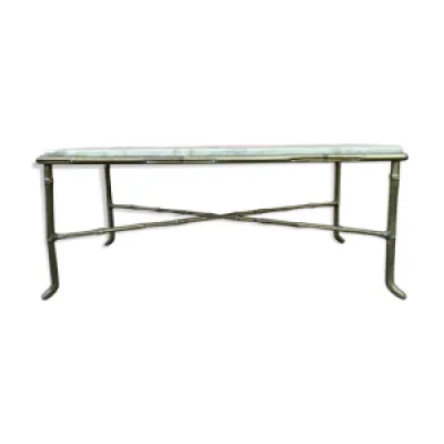 Table basse bambou bronze