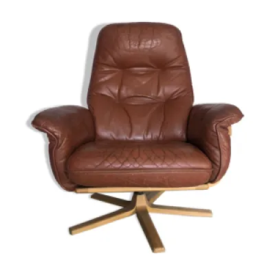 fauteuil möbel cuir - marron