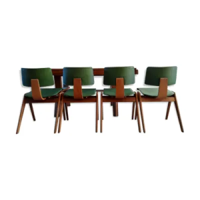 Ensemble de 4 chaises - design 1950