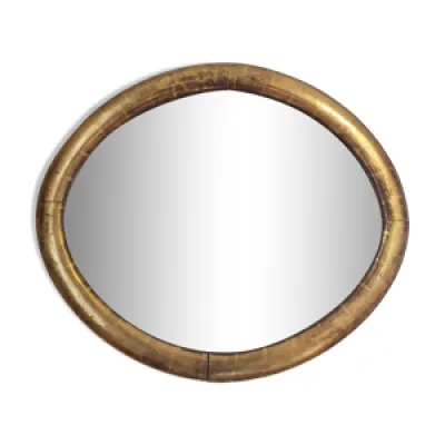 Miroir ovale à la feuille