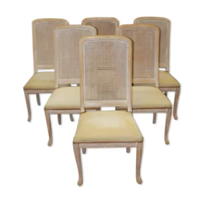 Suite de six chaises - design 1980