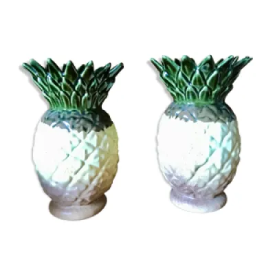 Paire de vases ananas