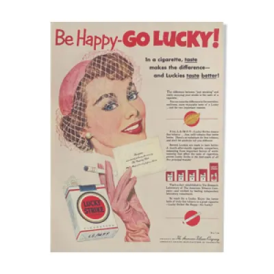 Publicité Lucy Strike - 1980