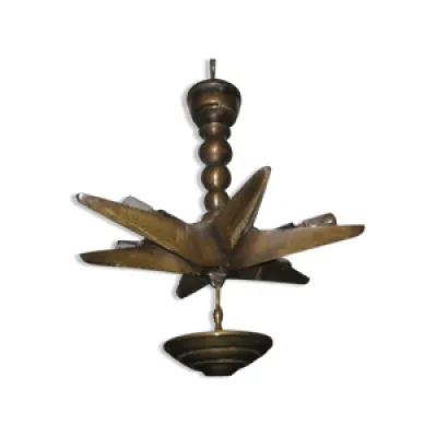 Ancienne lampe de sabat - bronze