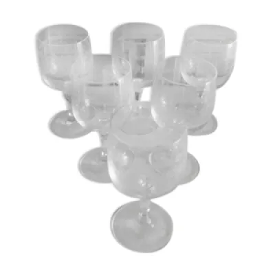 Lot de 24 anciens verres - cristal