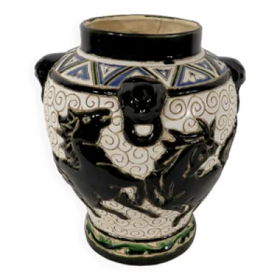 Vase en céramique émaillée, - chine xixe