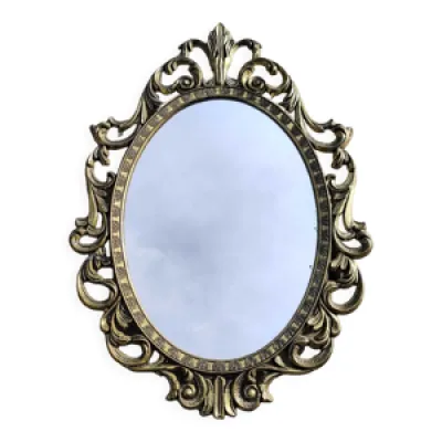 Miroir ovale style Baroque/18ème - shabby