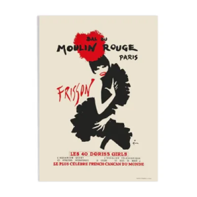 Affiche Moulin Rouge Frisson par