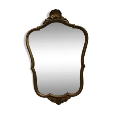 miroir en bois doré - 50x40cm