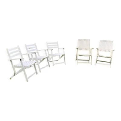5 fauteuils de jardin