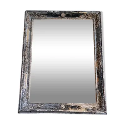 miroir au mercure cadre - bois