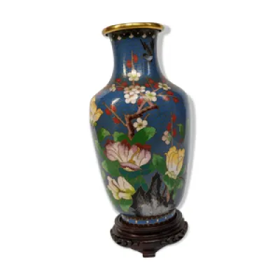 Vase chinois cloisonné - authentique