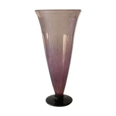 Vase cornet art déco - verre