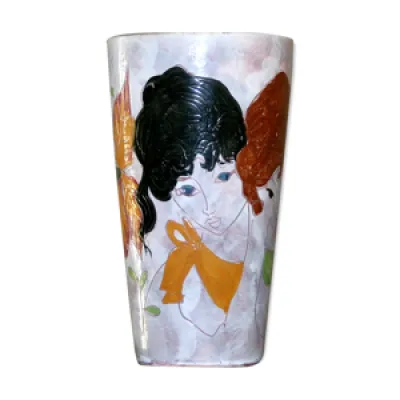 Vase en céramique avec - femmes