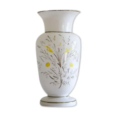 vase opaline peint à