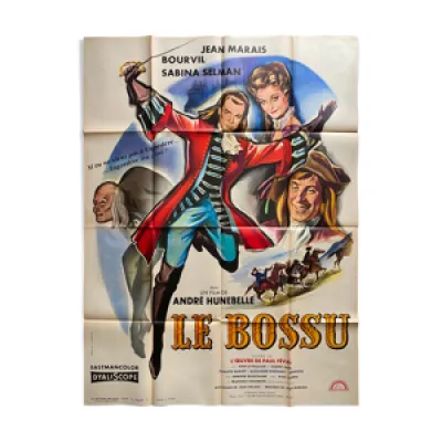 Affiche cinéma Le Bossu - jean marais
