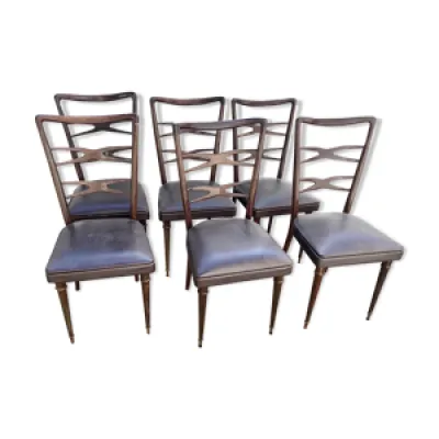 6 chaises meclchiorre - 60s