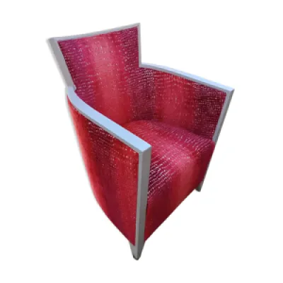 fauteuil bergère avec - rouge
