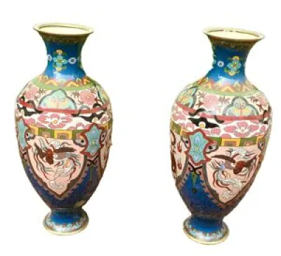 Vase chinois émaillé